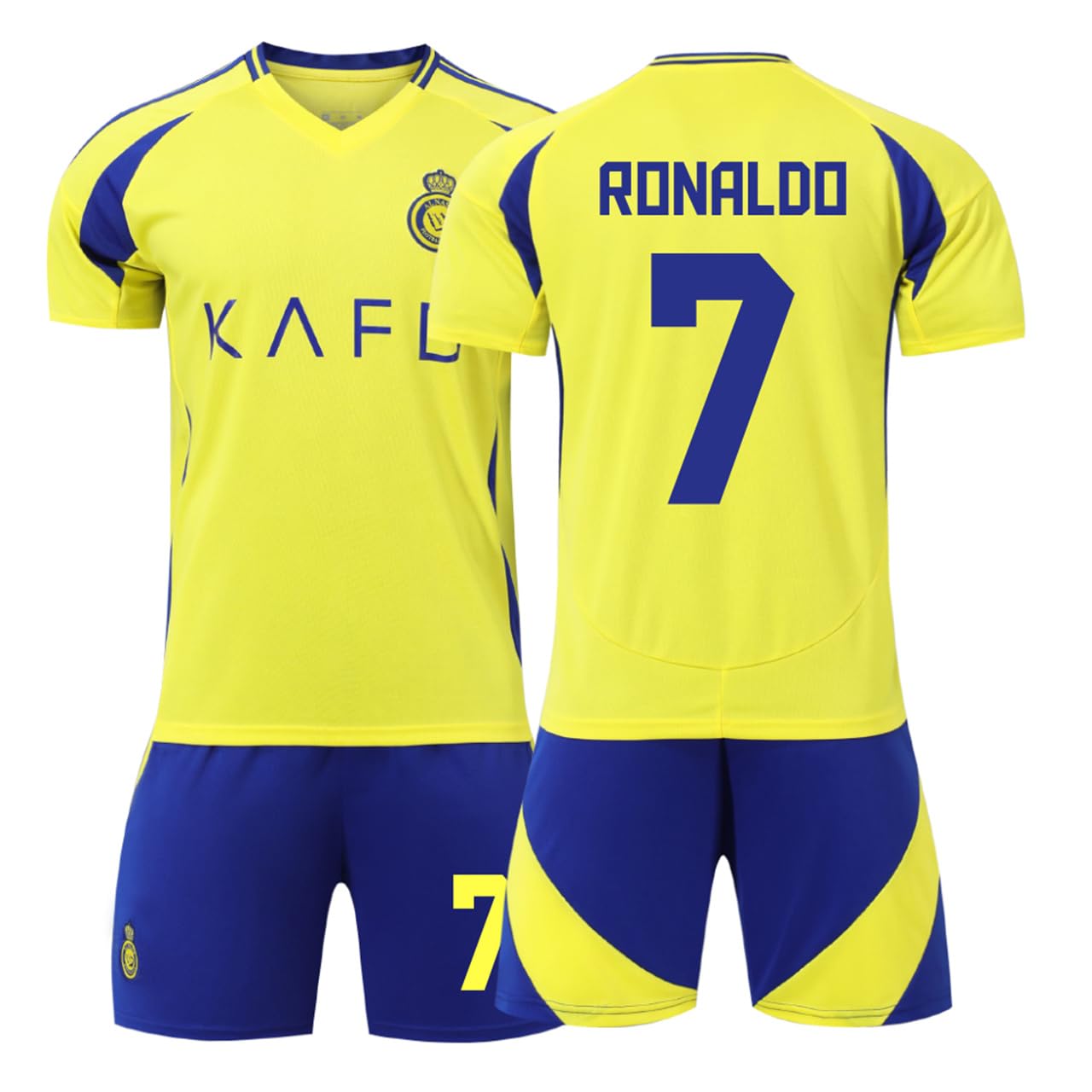 サッカー ユニフォーム 背番号5 イエロー Amazon.co.jp: Fusaeh 24-25 リヤドの勝利 サッカー ユニフォーム